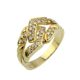 06_IhrSchmuck-funkelnder Diamantring-750er Gelbgold-Ca 0,30 ct. Diamanten-wesselton
