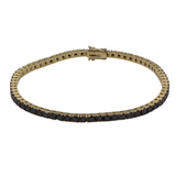 01_IHRSCHMUCK_Armband 67 Schwarze Diamanten_750er Gelbgold_ca. 4,2ct.