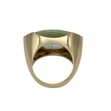 02_IHRSCHMUCK_750er Gelbgold mit wunderschönem ovalen Beryll Stein_Unikat