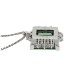 KERN Turmalin / Brillantanhänger mit 75oer Weißgoldkette