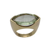 06_IHRSCHMUCK_750er Gelbgold mit wunderschönem ovalen Beryll Stein_Unikat