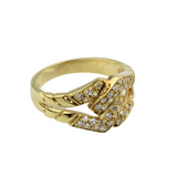 02_IhrSchmuck-funkelnder Diamantring-750er Gelbgold-Ca 0,30 ct. Diamanten-wesselton