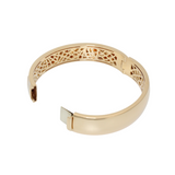 Markenarmspange von LEO WITTWER in 750er Roségold mit Emaille Intarsien und Brillanten