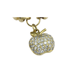 Brillantbettelarmband in 750er Gelbgold mit sechs Charms