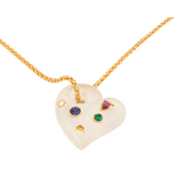 05_IHRSCHMUCK_Artikel_077_Bergkristall Herzanhänger mit 750er Gelbgoldkette 